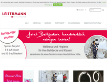Tablet Screenshot of leitermann-schlafkultur.de